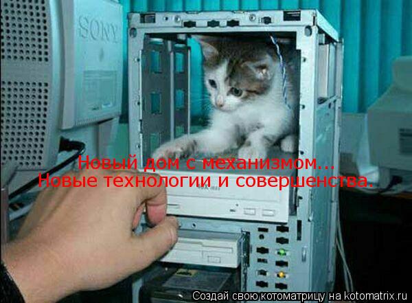 Новый дом с механизмом... Новые технологии и совершенства.... Котоматрица: Новый дом с механизмом... Новые технологии и совершенства.