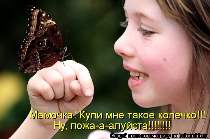Мамочка! Купи мне такое колечко!!! Ну, пожа-а-алуйста!!!!!!!!... Котоматрица: Мамочка! Купи мне такое колечко!!! Ну, пожа-а-алуйста!!!!!!!!