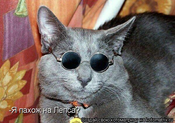-Я пахож на Лепса?... Котоматрица: -Я пахож на Лепса?