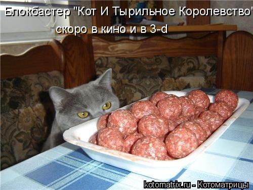 Котоматрица: Блокбастер "Кот И Тырильное Королевство" скоро в кино и в 3-d