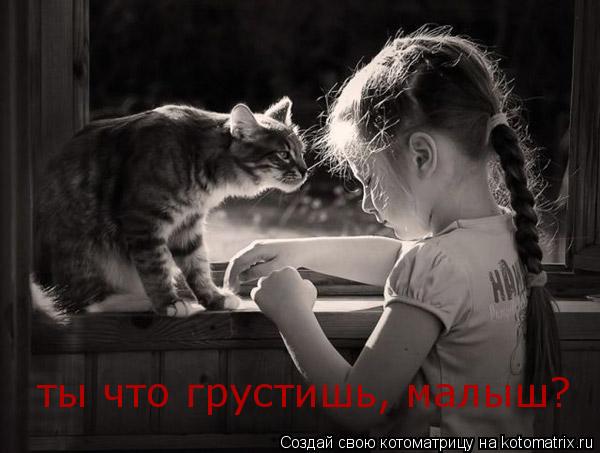 ты что грустишь, малыш?... Котоматрица: ты что грустишь, малыш?