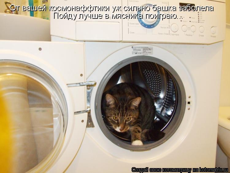 От вашей космонаффтики уж сильно башка заболела Пойду лучше в мясника поиграю...... Котоматрица: От вашей космонаффтики уж сильно башка заболела Пойду лучше в мясника поиграю...