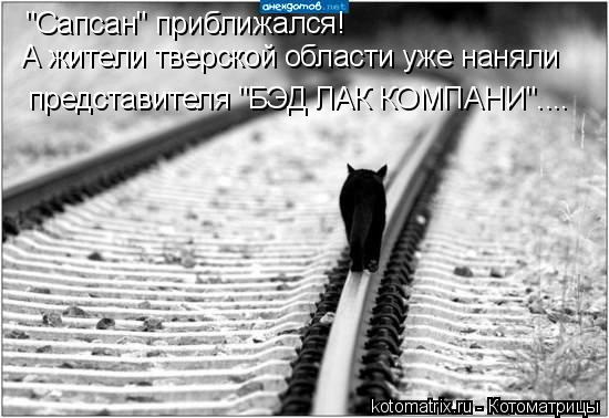 "Сапсан" приближался! А жители тверской области уже наняли представителя "БЭД ЛАК КОМПАНИ"....... Котоматрица: "Сапсан" приближался! А жители тверской области уже наняли представителя "БЭД ЛАК КОМПАНИ"....