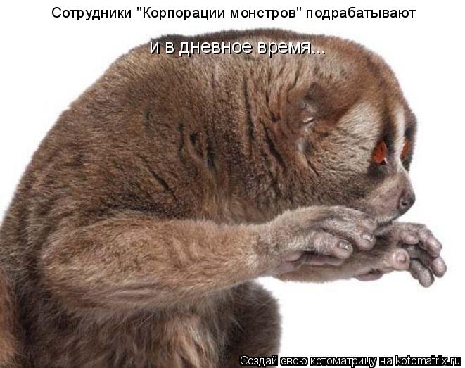 Сотрудники "Корпорации монстров" подрабатывают и в дневное время...... Котоматрица: Сотрудники "Корпорации монстров" подрабатывают и в дневное время...