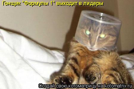 Гонщик "Формулы 1" выходит в лидеры... Котоматрица: Гонщик "Формулы 1" выходит в лидеры