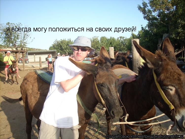 я всегда могу положиться на своих друзей!... Котоматрица: я всегда могу положиться на своих друзей!