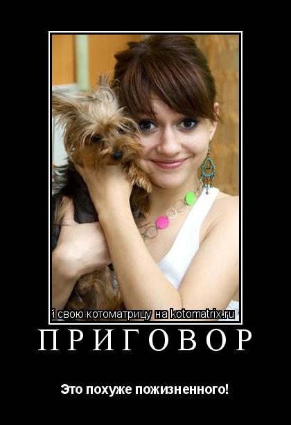 Приговор Это похуже пожизненного!... Котоматрица: Приговор Это похуже пожизненного!