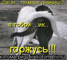 Васёк... ты меня уважаеш? я тобой ...ик.. горжусь!!!... Котоматрица: Васёк... ты меня уважаеш? я тобой ...ик.. горжусь!!!