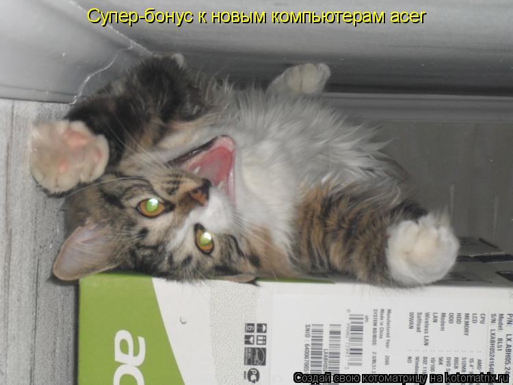 Супер-бонус к новым компьютерам acer... Котоматрица: Супер-бонус к новым компьютерам acer