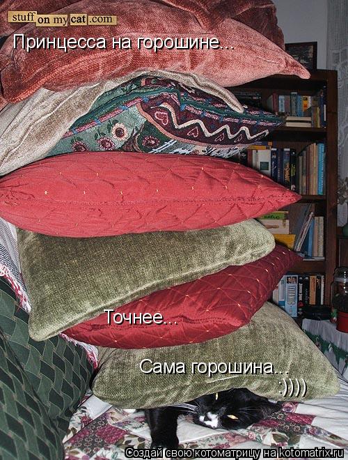 Принцесса на горошине... Точнее... Сама горошина... :))))... Котоматрица: Принцесса на горошине... Точнее... Сама горошина... :))))