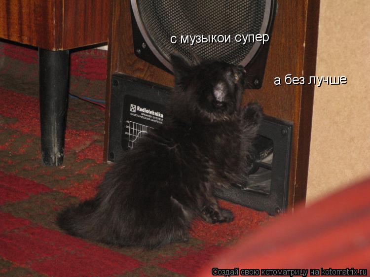 с музыкои супер а без лучше... Котоматрица: с музыкои супер а без лучше