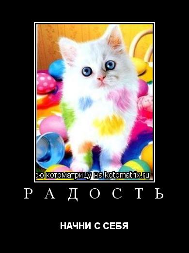 Р А Д О С Т Ь НАЧНИ С СЕБЯ... Котоматрица: Р А Д О С Т Ь НАЧНИ С СЕБЯ