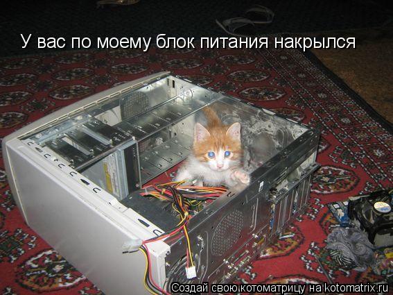 Котоматрица: У вас по моему блок питания накрылся