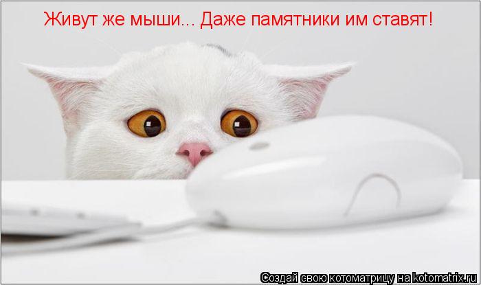 Живут же мыши... Даже памятники им ставят!... Котоматрица: Живут же мыши... Даже памятники им ставят!