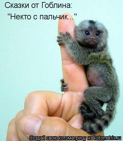 Сказки от Гоблина: "Некто с пальчик..."... Котоматрица: Сказки от Гоблина: "Некто с пальчик..."