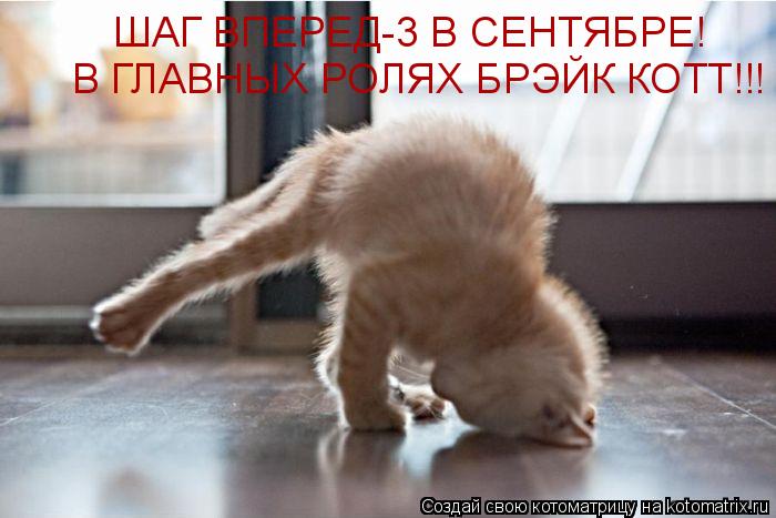 ШАГ ВПЕРЕД-3 В СЕНТЯБРЕ! В ГЛАВНЫХ РОЛЯХ БРЭЙК КОТТ!!!... Котоматрица: ШАГ ВПЕРЕД-3 В СЕНТЯБРЕ! В ГЛАВНЫХ РОЛЯХ БРЭЙК КОТТ!!!