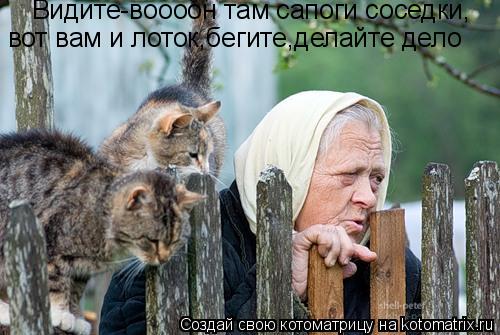 Видите-воооон там сапоги соседки, вот вам и лоток,бегите,делайте дело... Котоматрица: Видите-воооон там сапоги соседки, вот вам и лоток,бегите,делайте дело