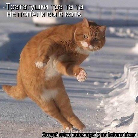 -Трататушки тра та та НЕ ПОПАЛИ ВЫ В КОТА... Котоматрица: -Трататушки тра та та НЕ ПОПАЛИ ВЫ В КОТА