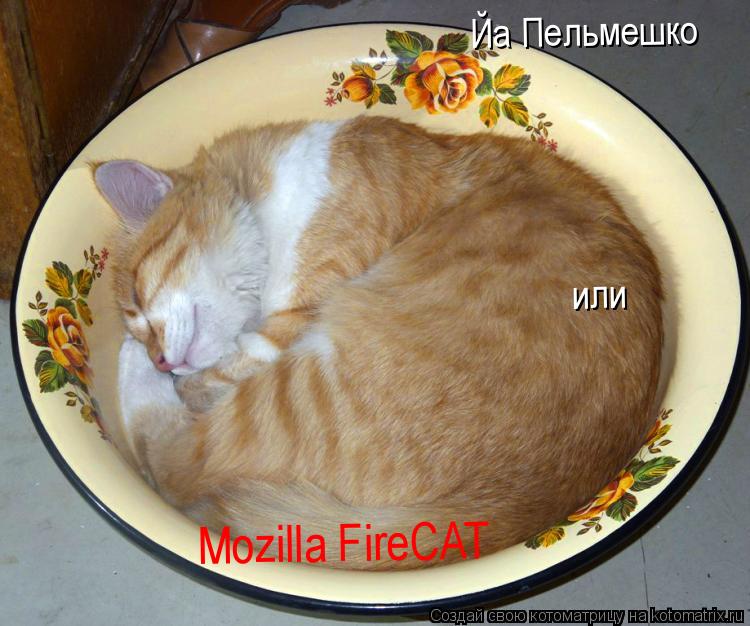 Йа Пельмешко или Mozilla FireCAT... Котоматрица: Йа Пельмешко или Mozilla FireCAT