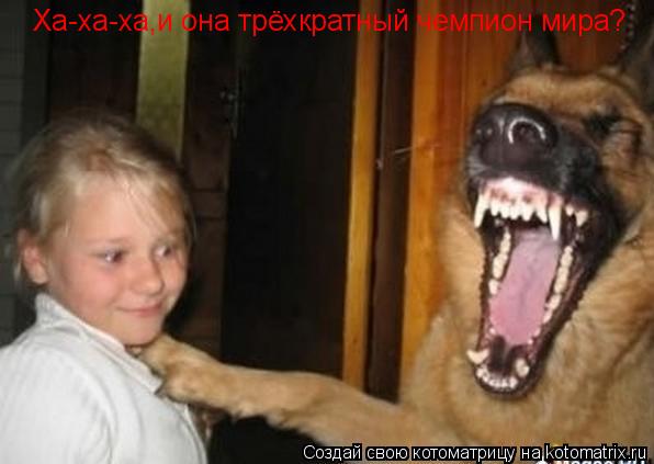 Ха-ха-ха,и она трёхкратный чемпион мира?... Котоматрица: Ха-ха-ха,и она трёхкратный чемпион мира?