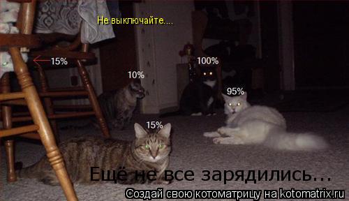 Котоматрица: Не выключайте.... Ещё не все зарядились...