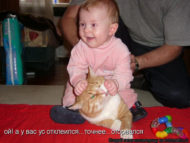 ой! а у вас ус отклеился...точнее...оторвался... Котоматрица: ой! а у вас ус отклеился...точнее...оторвался