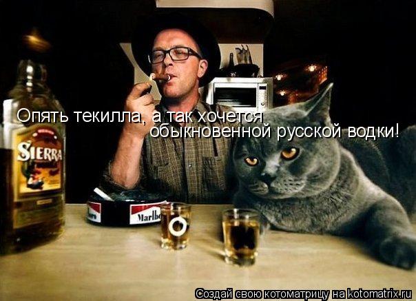обыкновенной русской водки! Опять текилла, а так хочется... Котоматрица: обыкновенной русской водки! Опять текилла, а так хочется