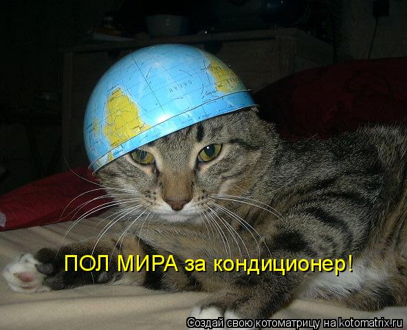 ПОЛ МИРА за кондиционер!... Котоматрица: ПОЛ МИРА за кондиционер!