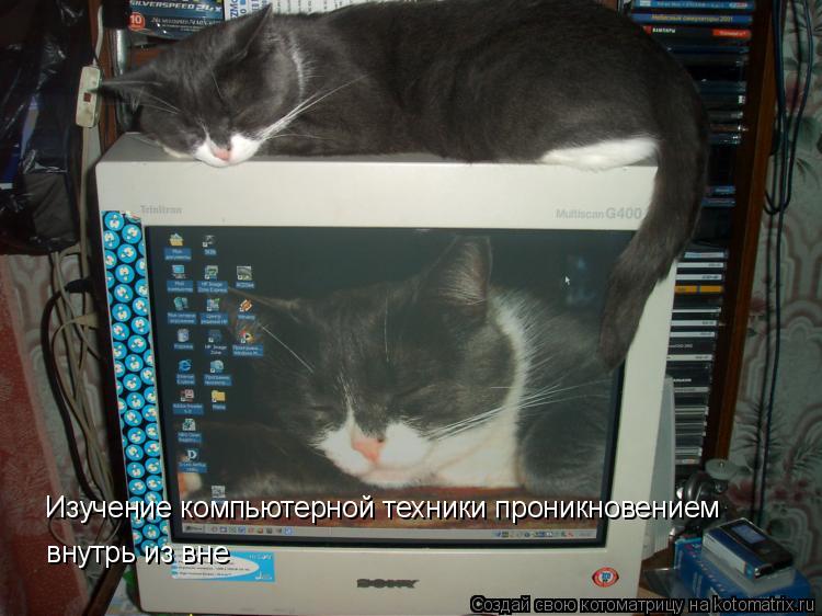 Изучение компьютерной техники проникновением внутрь из вне... Котоматрица: Изучение компьютерной техники проникновением внутрь из вне