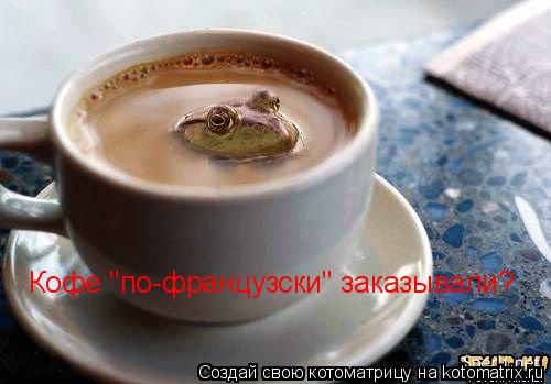 Кофе "по-французски" заказывали?... Котоматрица: Кофе "по-французски" заказывали?