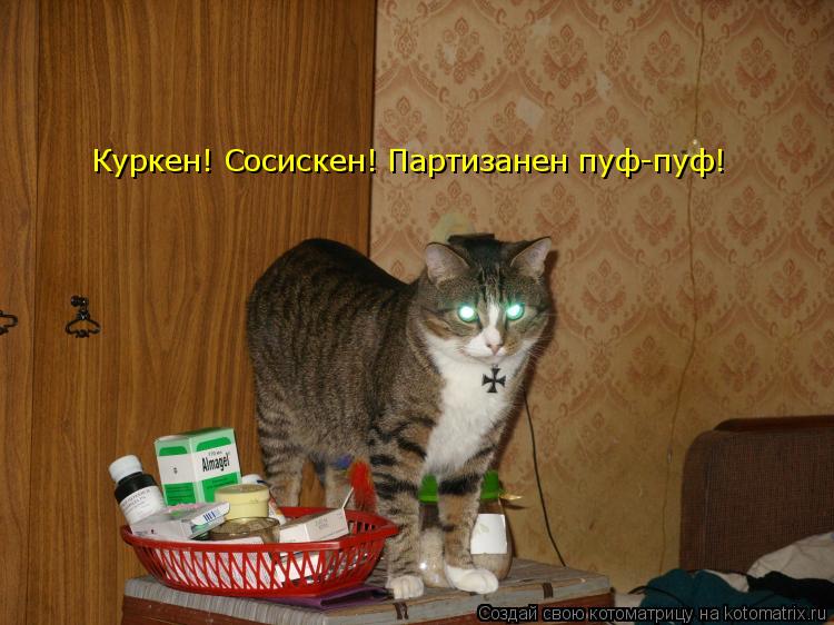 Куркен! Сосискен! Партизанен пуф-пуф!... Котоматрица: Куркен! Сосискен! Партизанен пуф-пуф!
