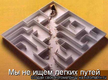 Мы не ищем легких путей... Котоматрица: Мы не ищем легких путей
