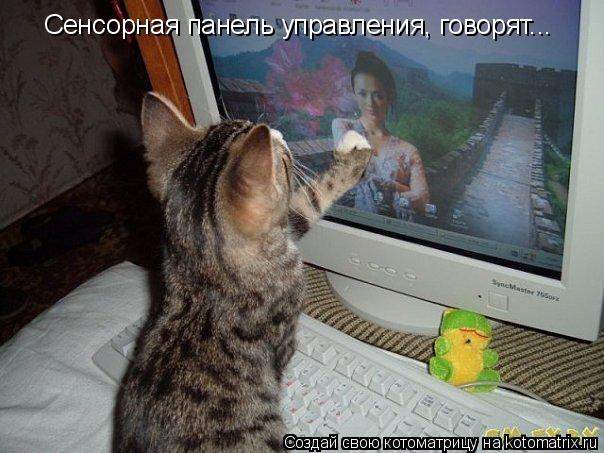 Сенсорная панель управления, говорят...... Котоматрица: Сенсорная панель управления, говорят...