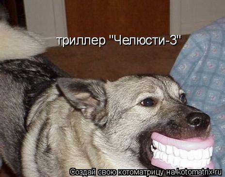 триллер "Челюсти-3" триллер "Челюсти-3"... Котоматрица: триллер "Челюсти-3" триллер "Челюсти-3"