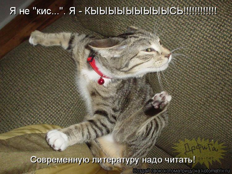 Я не "кис...". Я - КЫЫЫЫЫЫЫЫЫСЬ!!!!!!!!!!!! Современную литературу надо читать!... Котоматрица: Я не "кис...". Я - КЫЫЫЫЫЫЫЫЫСЬ!!!!!!!!!!!! Современную литературу надо читать!