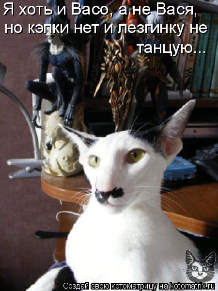 Я хоть и Васо, а не Вася, но кэпки нет и лезгинку не танцую...... Котоматрица: Я хоть и Васо, а не Вася, но кэпки нет и лезгинку не танцую...
