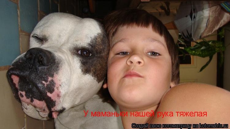 У маманьки нашей рука тяжелая... Котоматрица: У маманьки нашей рука тяжелая