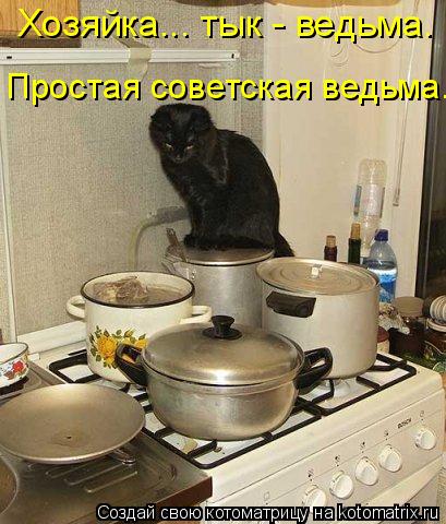 Хозяйка... тык - ведьма. Простая советская ведьма.... Котоматрица: Хозяйка... тык - ведьма. Простая советская ведьма.