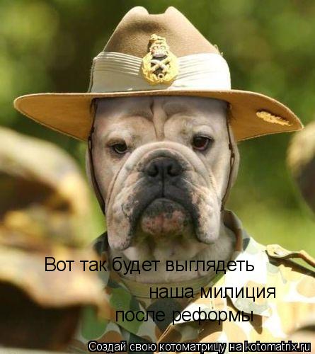 наша милиция после реформы Вот так будет выглядеть... Котоматрица: наша милиция после реформы Вот так будет выглядеть