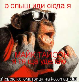э слыш иди сюда я МАЙК ТАЙСОН я тя ща уделаю... Котоматрица: э слыш иди сюда я МАЙК ТАЙСОН я тя ща уделаю