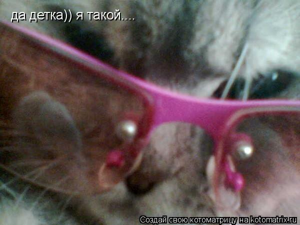 да детка)) я такой....... Котоматрица: да детка)) я такой....
