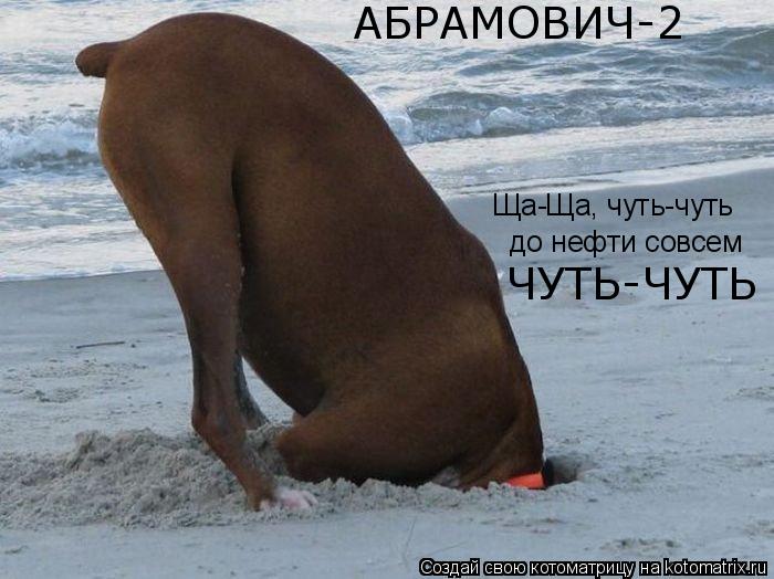 Ща-Ща, чуть-чуть до нефти совсем ЧУТЬ-ЧУТЬ АБРАМОВИЧ-2... Котоматрица: Ща-Ща, чуть-чуть до нефти совсем ЧУТЬ-ЧУТЬ АБРАМОВИЧ-2