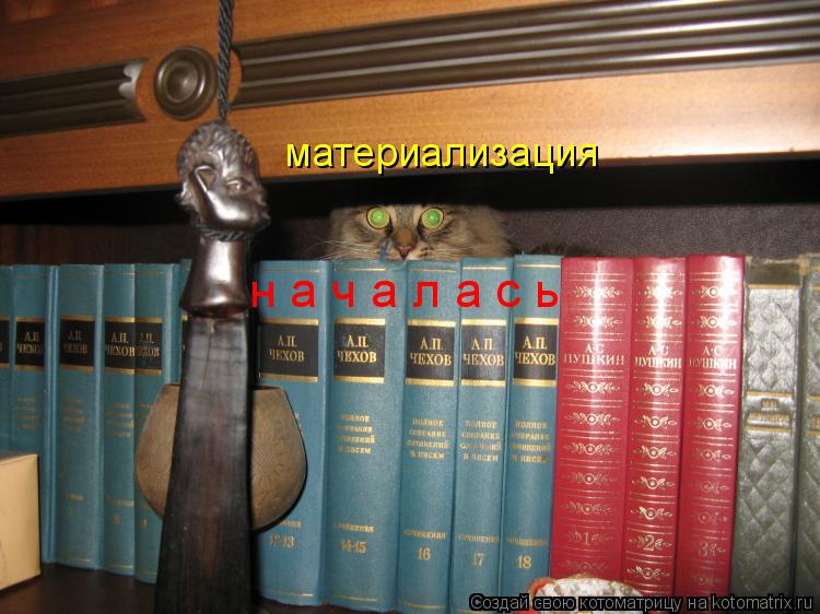 материализация н а ч а л а с ь... Котоматрица: материализация н а ч а л а с ь