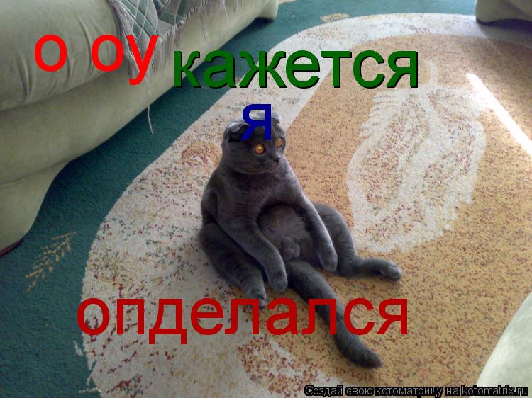 о оу кажется я опделался... Котоматрица: о оу кажется я опделался
