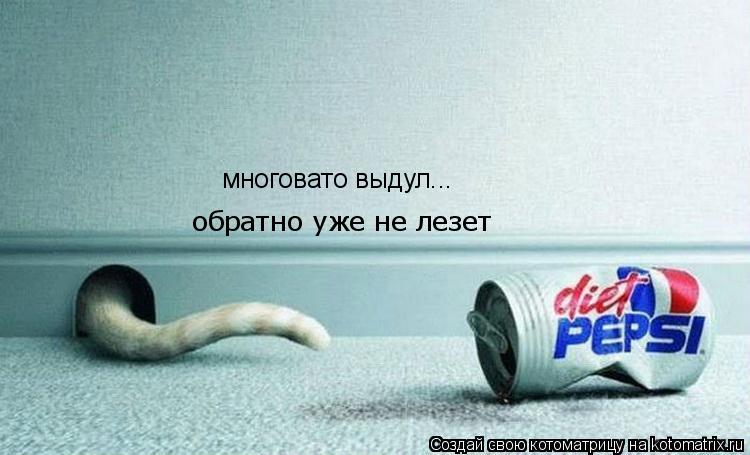 многовато выдул... обратно уже не лезет... Котоматрица: многовато выдул... обратно уже не лезет