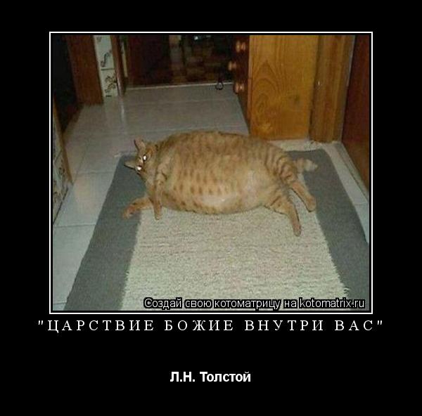"Царствие Божие внутри Вас" Л.Н. Толстой... Котоматрица: "Царствие Божие внутри Вас" Л.Н. Толстой