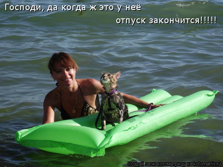 Котоматрица: Господи, да когда ж это у неё отпуск закончится!!!!!