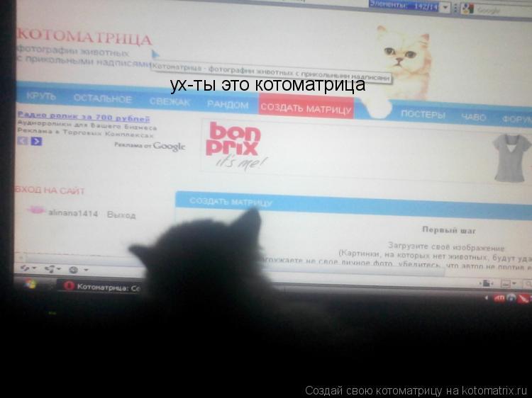 ух-ты это котоматрица... Котоматрица: ух-ты это котоматрица