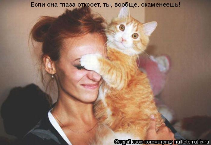 Котоматрица: Если она глаза откроет, ты, вообще, окаменеешь!