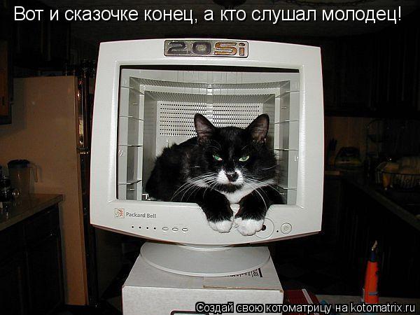 Котоматрица: Вот и сказочке конец, а кто слушал молодец!